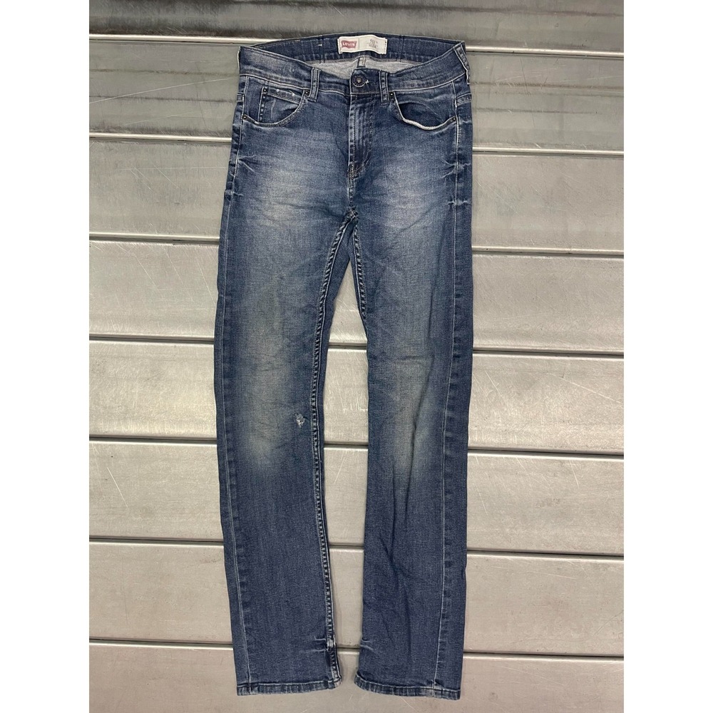 Levis 511 Slim Fit Jeans Women Size 14 26x29 Blue Medium Wash Denim Straight